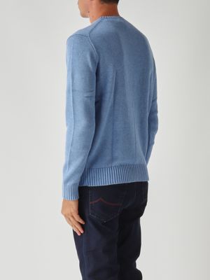4. Maglia uomo in cotone Blu Fiordaliso