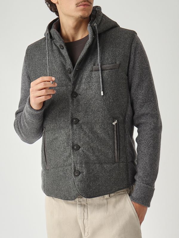 5. Veste en laine pour homme Gris Gran Sasso 2319151303