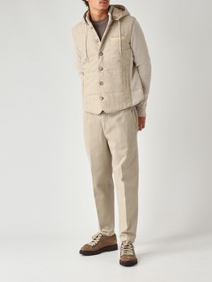 1. Veste en laine pour homme Craie