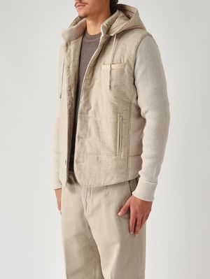 2. Veste en laine pour homme Craie