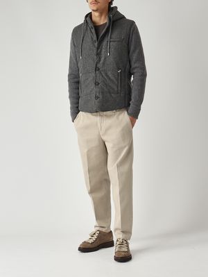 2. Veste en laine pour homme Gris