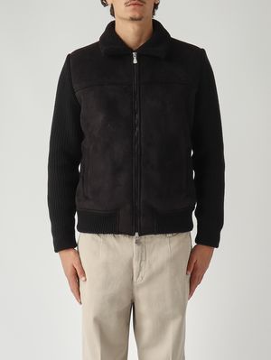 Men's wool jacket Black Gran Sasso