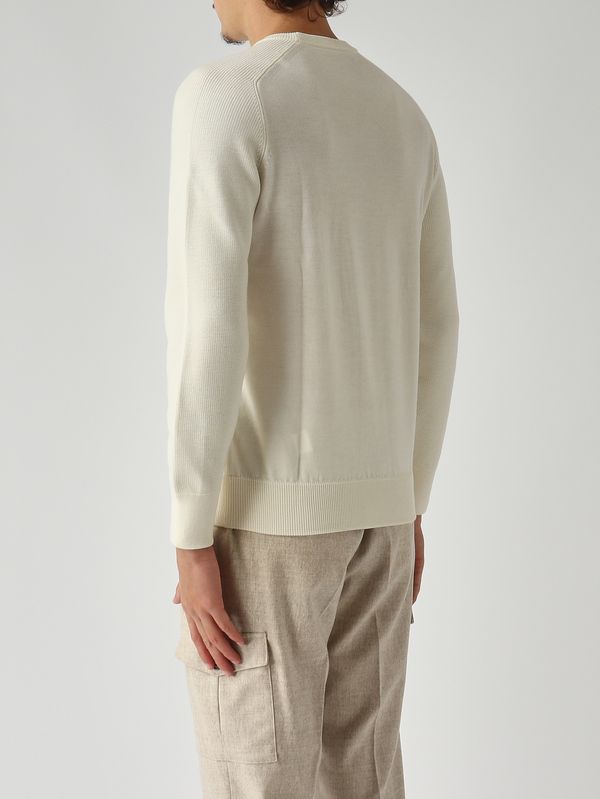 4. Jersey de hombre de lana virgen Rain Wool punto Milano Mantequilla Gran Sasso 5716124638