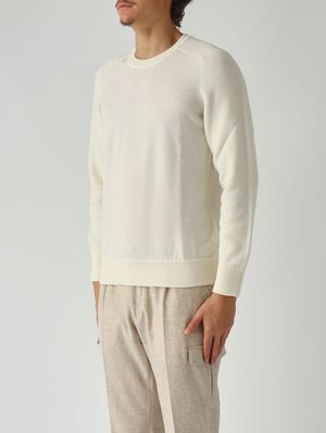 3. Jersey de hombre de lana virgen Rain Wool punto Milano Mantequilla
