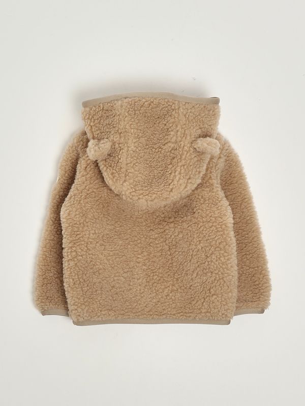 2. Chaqueta para bebé de tejido teddy Camello Moncler k29518g0000189a3x