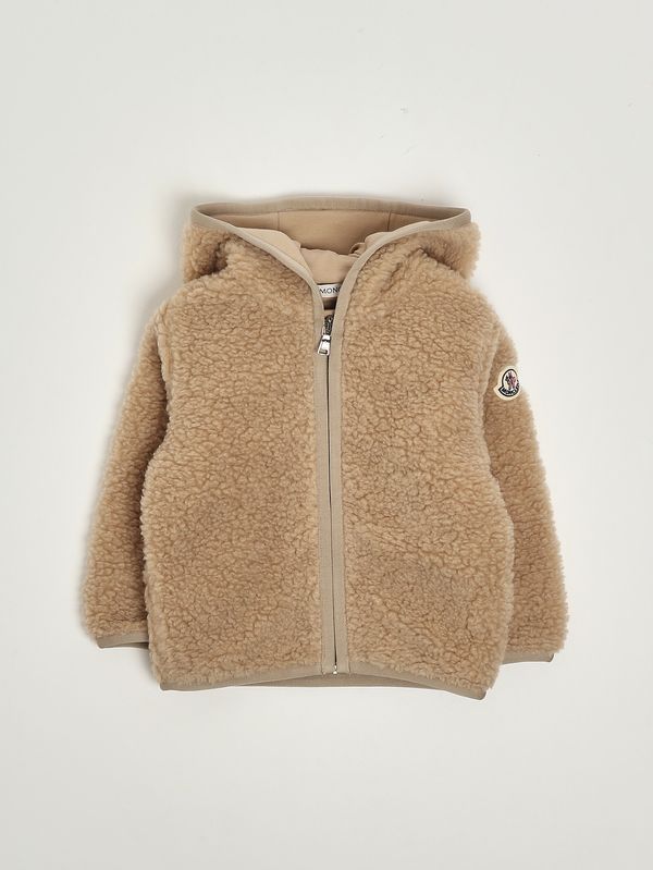 1. Chaqueta para bebé de tejido teddy Camello Moncler k29518g0000189a3x