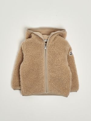 1. Chaqueta para bebé de tejido teddy Camello