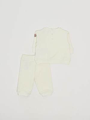 2. Tuta neonata in cotone stretch Burro