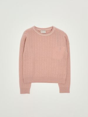 Mädchenpullover aus Wollmischung Rosa Moncler