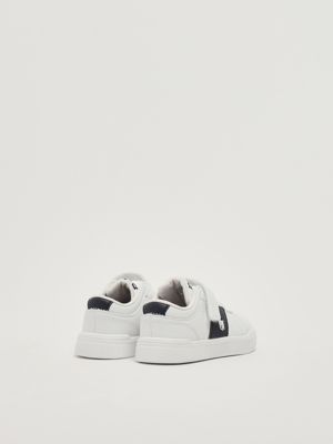 3. Child's sneakers in faux leather White-Blue