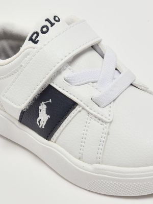 5. Child's sneakers in faux leather White-Blue