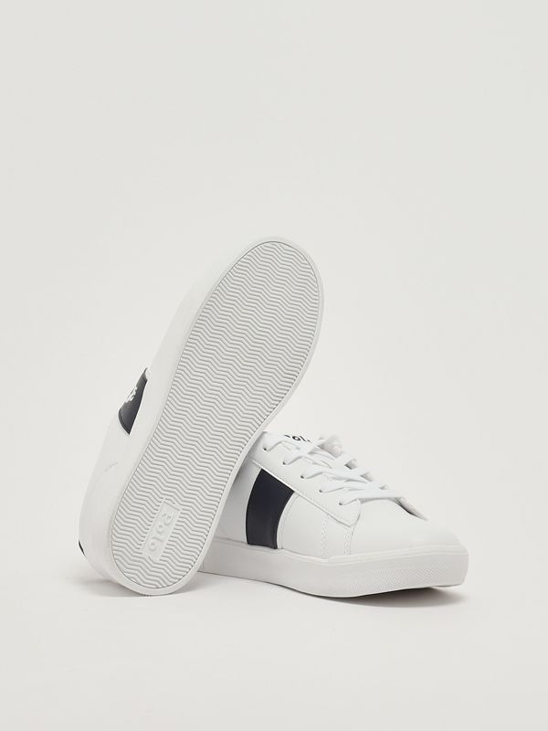 4. Child's sneakers in faux leather White-Blue Polo Ralph Lauren rl01267