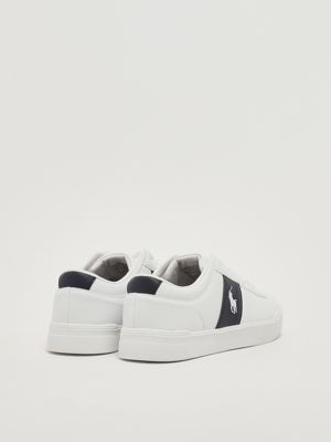 3. Child's sneakers in faux leather White-Blue