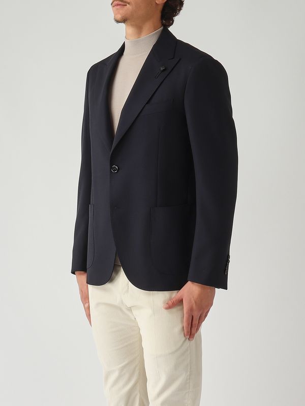 3. Herrenjacke aus Wolle Marineblau Lardini cn688aeaaif65426