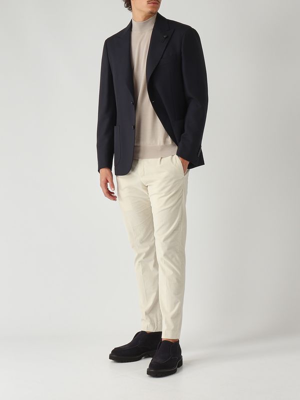2. Herrenjacke aus Wolle Marineblau Lardini cn688aeaaif65426