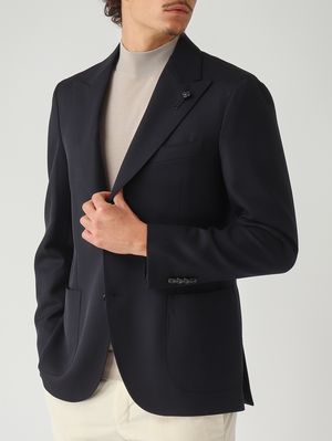 5. Herrenjacke aus Wolle Marineblau