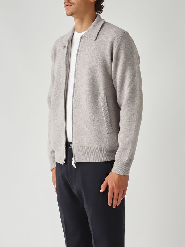 3. Chaqueta de hombre en mezcla de lana Gris-Blanco Lardini aalkb5aa65015