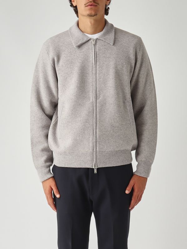 1. Chaqueta de hombre en mezcla de lana Gris-Blanco Lardini aalkb5aa65015