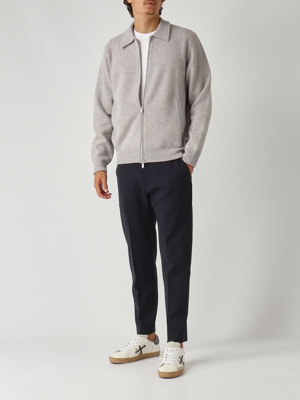 2. Chaqueta de hombre en mezcla de lana Gris-Blanco Lardini aalkb5aa65015