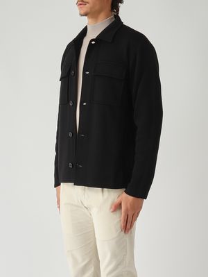 3. Giacca uomo in lana Nero