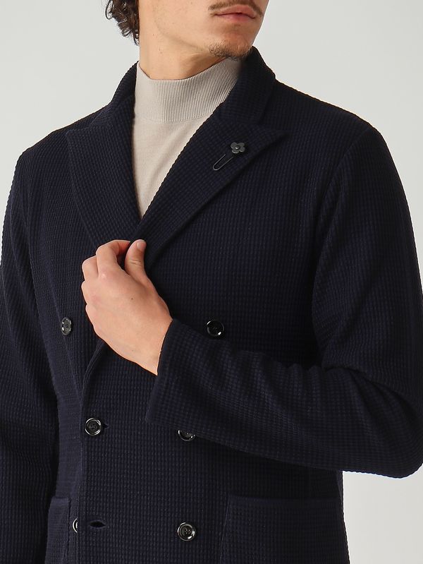 5. Chaqueta de lana para hombre Azul marino Lardini cnljm57aa65001
