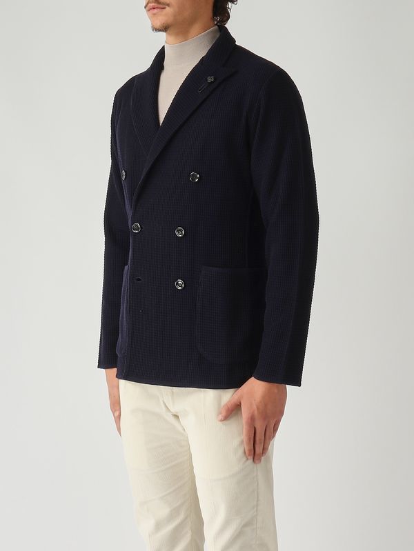 3. Chaqueta de lana para hombre Azul marino Lardini cnljm57aa65001