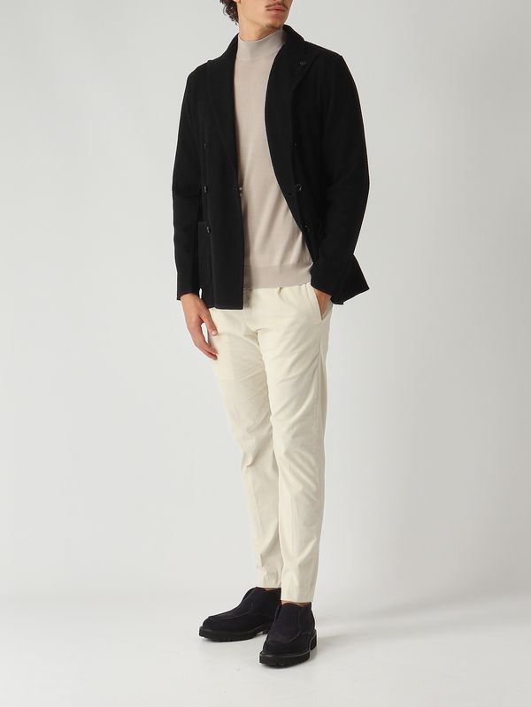 2. Chaqueta de lana para hombre Negro Lardini cnljm57aa65001