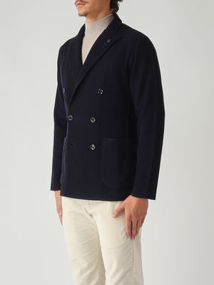 3. Chaqueta de lana para hombre Azul marino