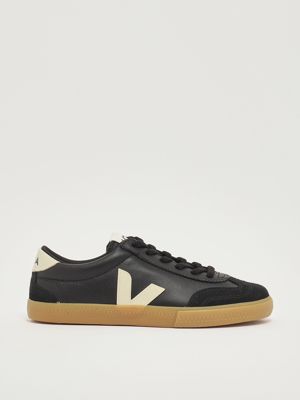 Volley smooth and suede leather sneakers for women Black Veja