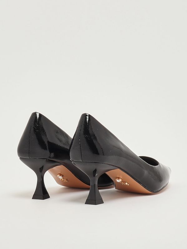 3. Zapato de salón de mujer Jane en charol sintético Negro Twentyfourhaitch sh327