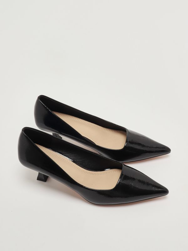 2. Zapato de salón de mujer Jane en charol sintético Negro Twentyfourhaitch sh327