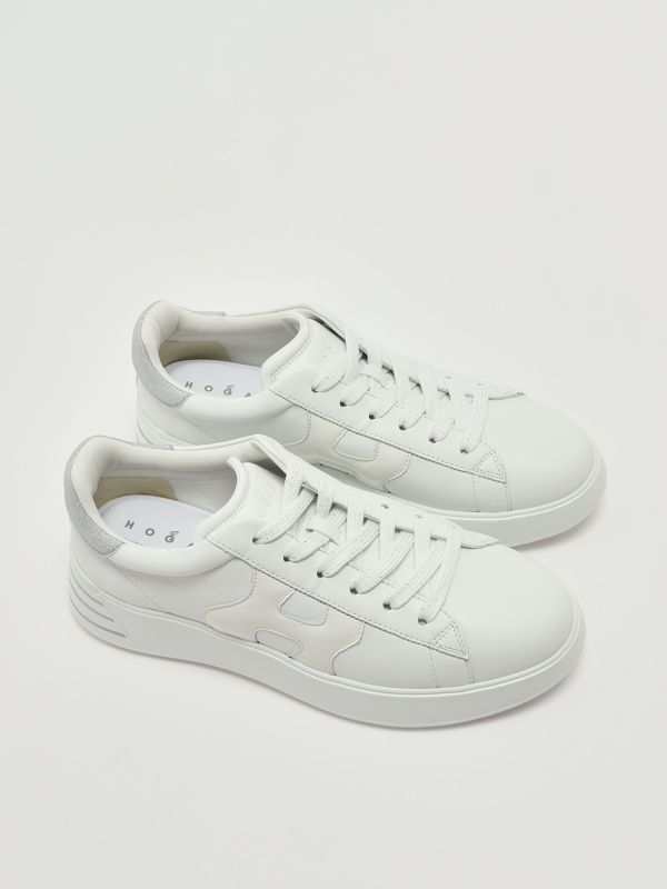 2. Sneakers donna Rebel H564 in pelle Bianco-Argento Hogan hxw5640dn61qyq