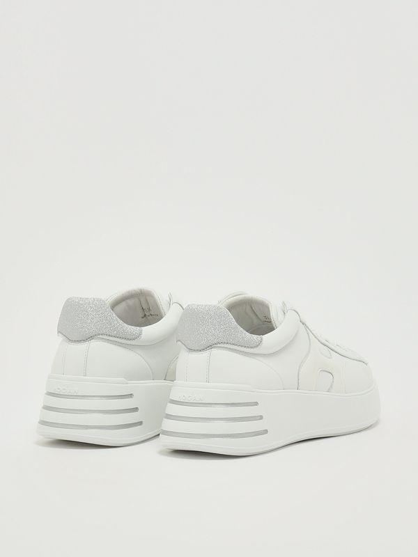 3. Sneakers donna Rebel H564 in pelle Bianco-Argento Hogan hxw5640dn61qyq