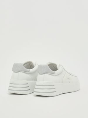 3. Sneakers donna Rebel H564 in pelle Bianco-Argento