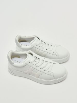 2. Sneakers donna Rebel H564 in pelle Bianco-Argento