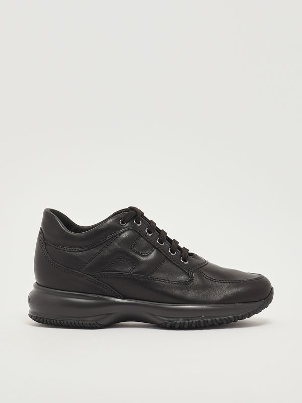 1. Sneakers donna Interactive in pelle Nero Hogan hxw00n00010kxt