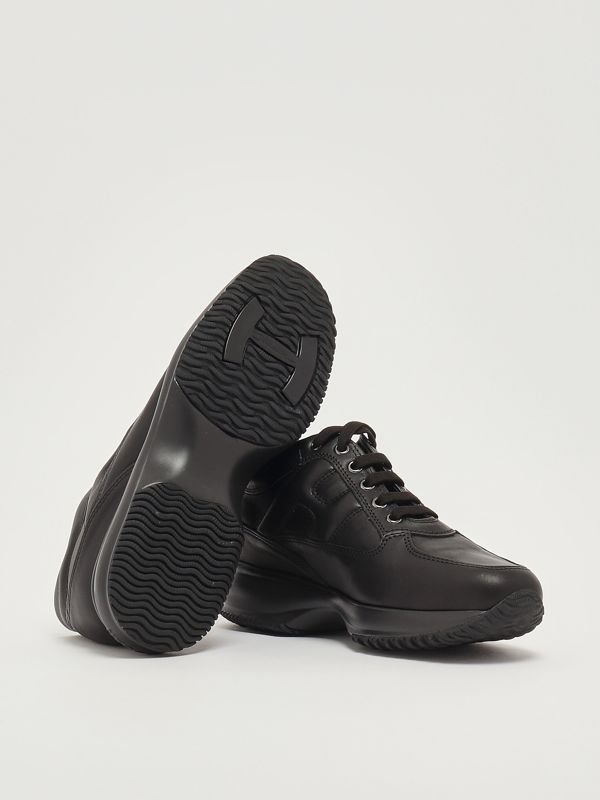 4. Sneakers donna Interactive in pelle Nero Hogan hxw00n00010kxt