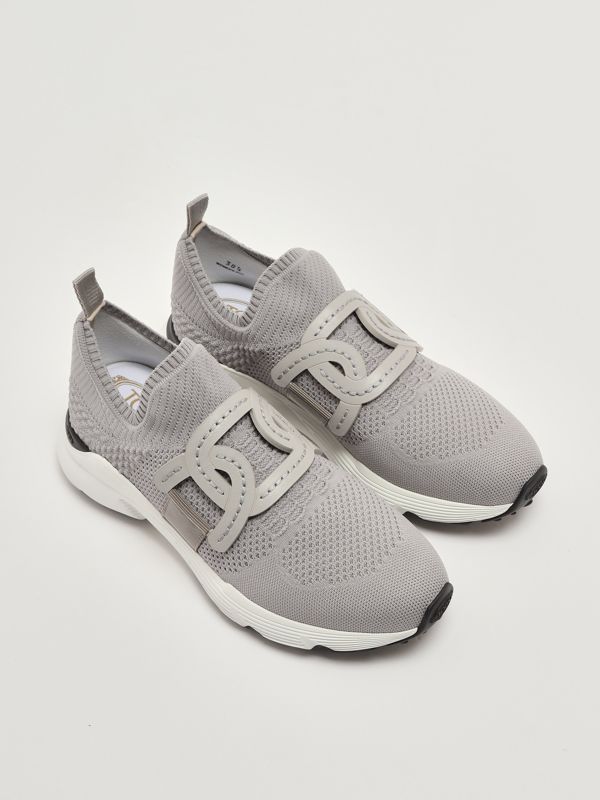 2. Kate women's sneakers in technical fabric Pearl Gray Tod's xxw54c0em60q6l