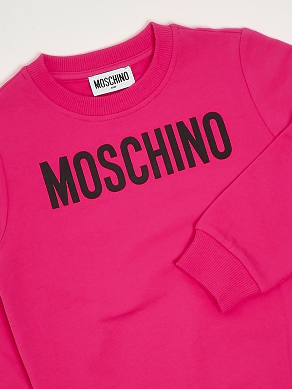 3. Kinder-Sweatshirt aus Baumwolle Fuchsia Moschino huf09ilda21