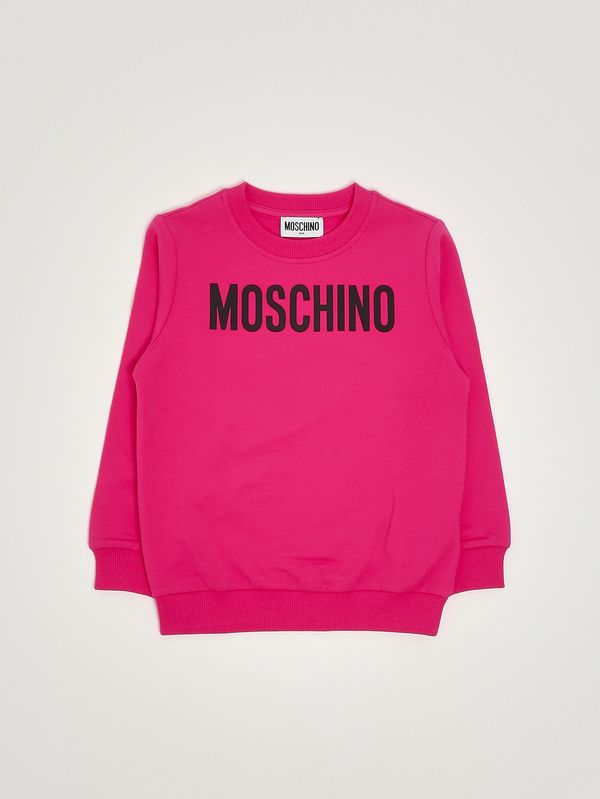 1. Kinder-Sweatshirt aus Baumwolle Fuchsia Moschino huf09ilda21