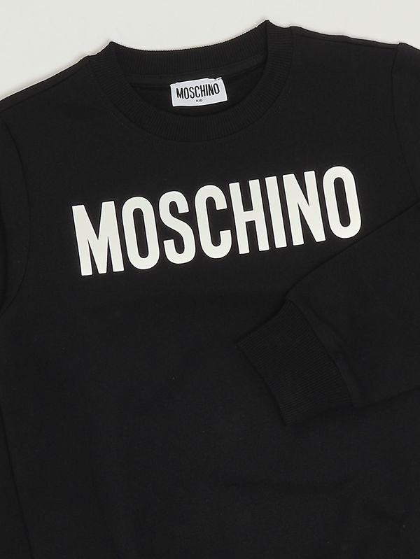 3. Sweat enfant en coton Noir Moschino huf09ilda21