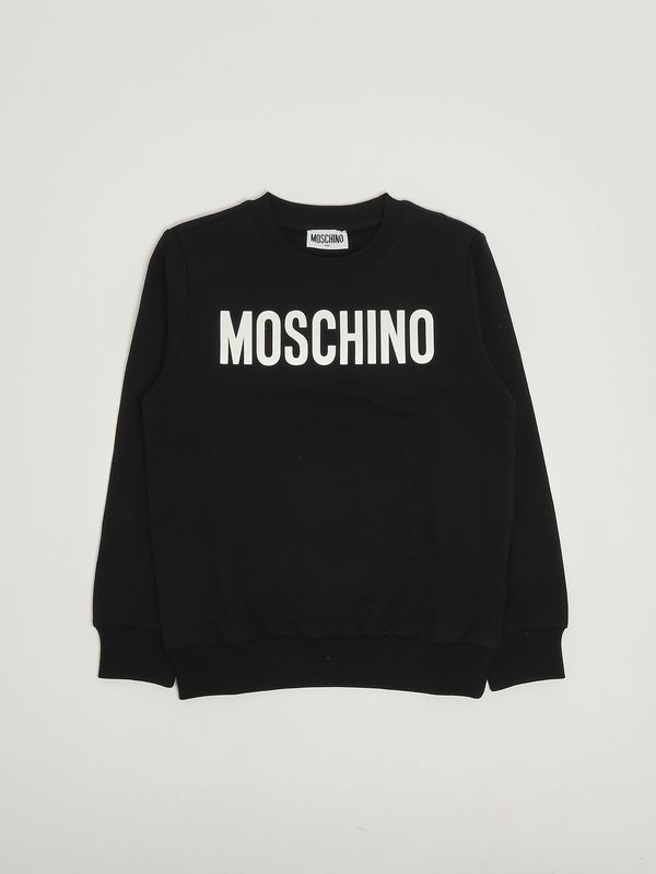 1. Sweat enfant en coton Noir Moschino huf09ilda21