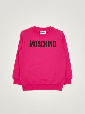1. Kinder-Sweatshirt aus Baumwolle Fuchsia