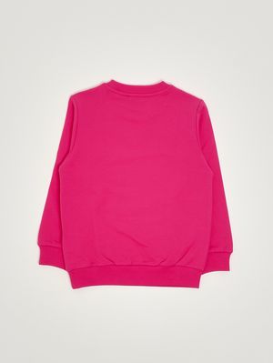 2. Kinder-Sweatshirt aus Baumwolle Fuchsia
