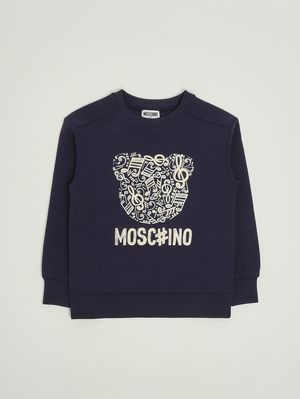 1. Kinder-Sweatshirt aus Baumwollmischung Blau