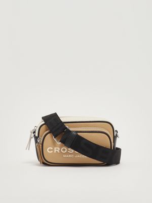 3. The Crossbody in pebble leather for women Camel