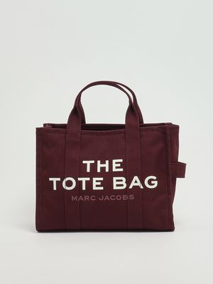 Borsa donna The Tote Bag Medium in canvas di cotone Dark Plum Marc Jacobs