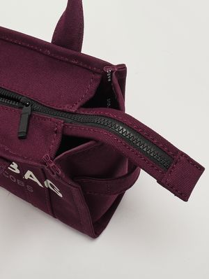 5. The Canvas Small Tote Bag for women Dark Plum