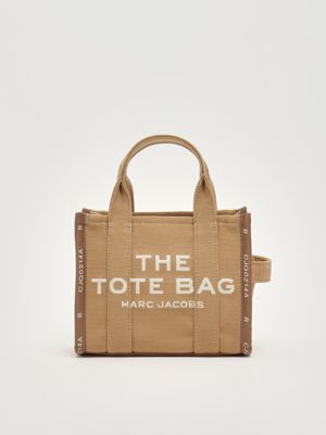 Women's The Tote Bag Small aus Baumwoll-Leinwand Kamel Marc Jacobs