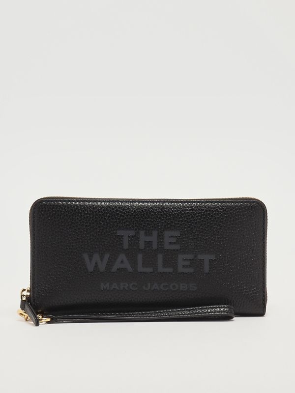 3. Portefeuille The Wallet en cuir pleine fleur pour femme Noir Marc Jacobs 2p4smp015s02